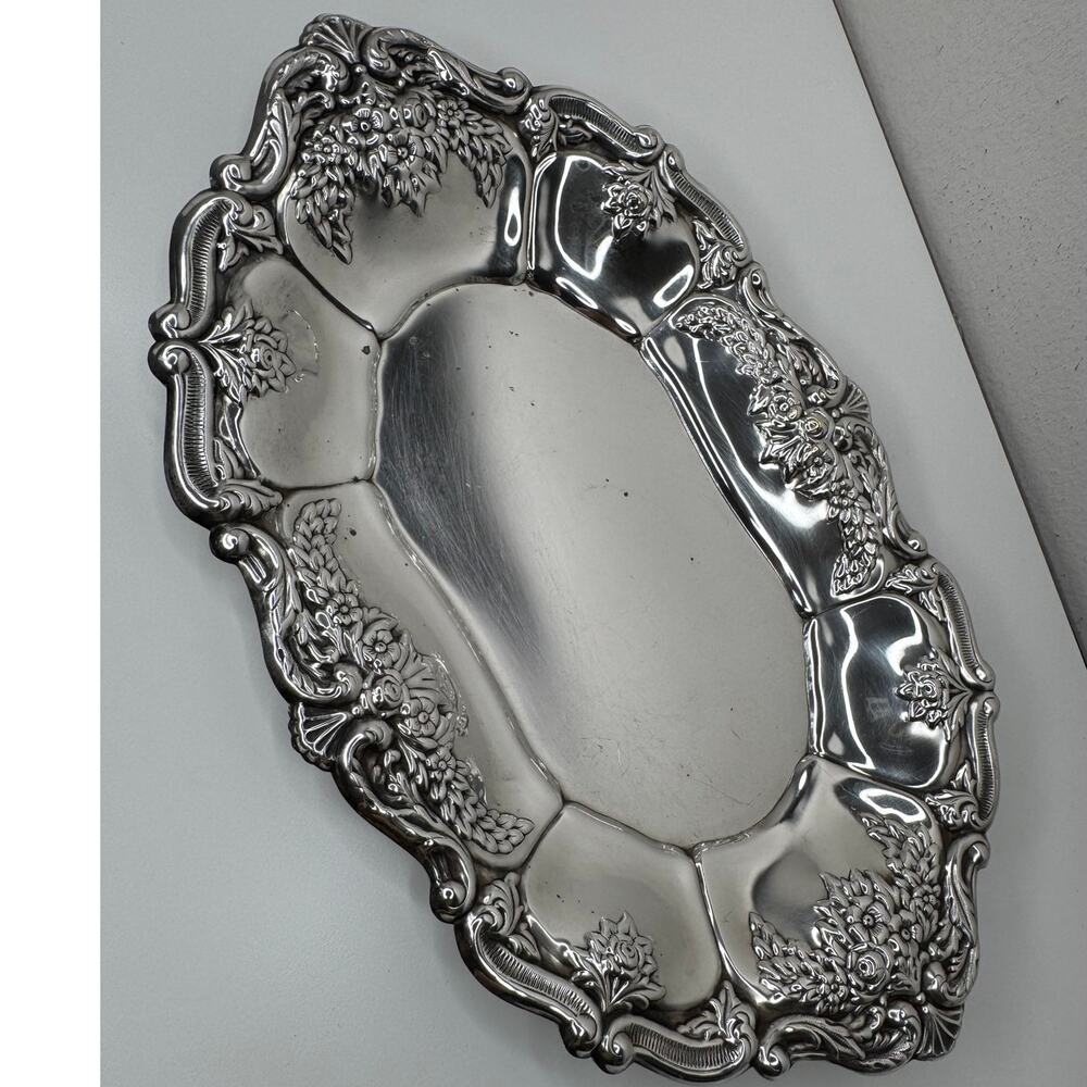 Poole Silver Co Crest of Windsor EPCA Silver Plate 627 Trinket Dish Vanity Tray